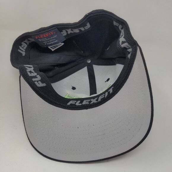 Flexfit Men's Reach Mobi Fitted Hat Black Size S-M Embroidered Logo - Picture 6 of 7